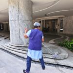 Outer Area Pillar Mopping Cleaning Work