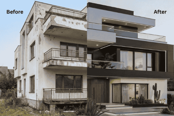 Building Renovation, Overhaul Works, Paint Jobs